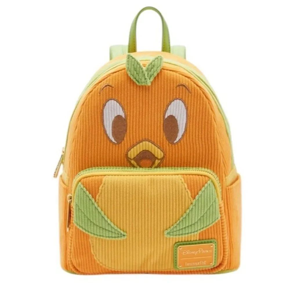 Disney Parks Orange Bird Corduroy Loungefly Backpack Sunshine Tree Terrace NWT